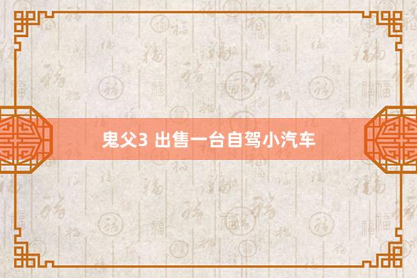 鬼父3 出售一台自驾小汽车